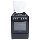 Ramtons RC/607 3G+1E 60x60cm Black Gas & Electric Cooker – 3 Gas + 1 Electric Cooker with Oven, Grill & Timer, Durable, Stylish & Reliable