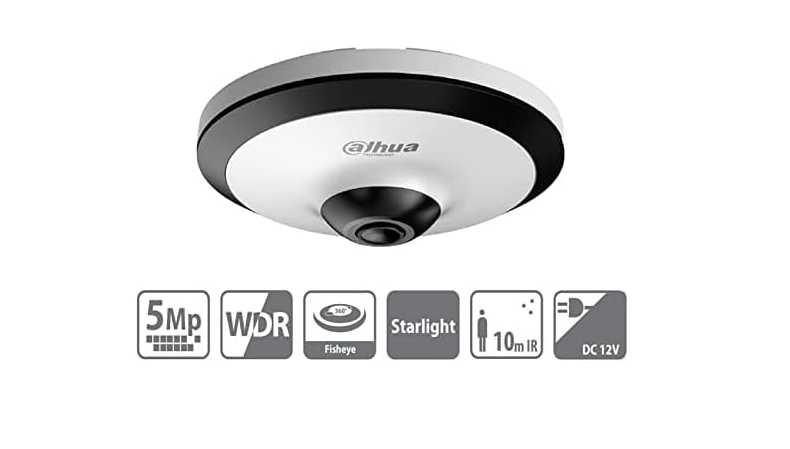 Dahua DH-HAC-EW2501P 5MP HDCVI IR-Fisheye Camera