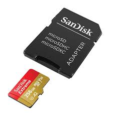 SanDisk 256GB Extreme microSDXC UHS-I Card – Up to 190MB/s, 4K UHD, A2, V30 – SDSQXAV-256G-GN6MN