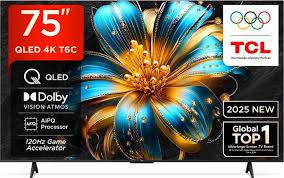 TCL 75C6K 75-Inch QD-Mini LED 4K UHD Smart TV – Dolby Vision, Google TV&nbsp;