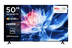 TCL 50T6C 50 Inch QLED Smart TV – 4K UHD, Google TV, HDR, Voice Control&nbsp;