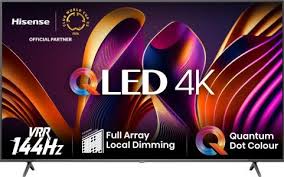"Hisense 75-Inch 4K QLED Smart TV (75Q6N) – Q6 Series, Dolby Vision, VIDAA OS, Voice Remote"
