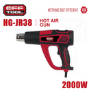 Efftool HG-JR38 High Temperature Hot Air Gun – Powerful Industrial Heat Gun for DIY, Paint Removal &amp; Shrink Wrapping