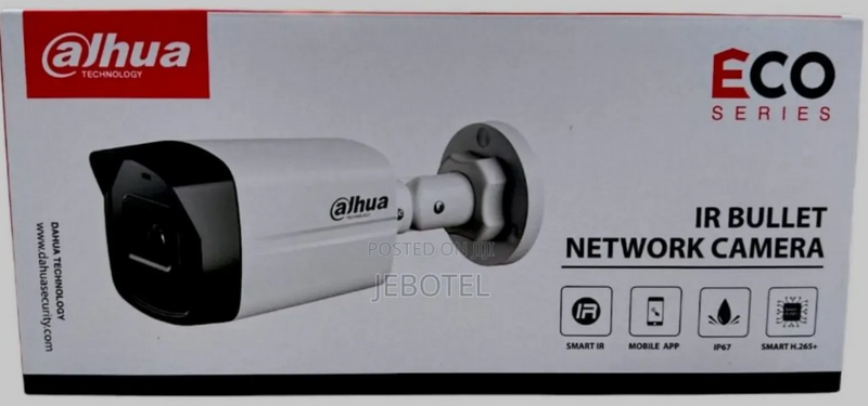 Dahua 2MP Bullet IP Camera – DH-IPC-B1E20P-0360B, Fixed Lens, IR Night Vision, ECO Series