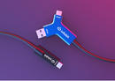 Infobit iFiber Y10 USB 3.2 A+C to C Active Optical Fiber Cable – 10Gbps High-Speed Data Transfer, 10m (33ft) USB Extension