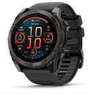 Garmin fēnix® 8 – 51mm Sapphire AMOLED Premium Multisport GPS Smartwatch | Long Battery, Dive-Rated, LED Flashlight – Carbon Gray Titanium