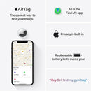 Apple MX542ZM/A Airtag  (4 PACK)