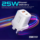 Promate Powerport-25AC 25W Power Delivery USB-C Wall Charger