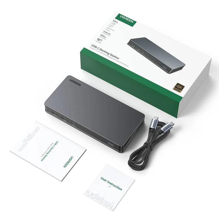 UGREEN CM615 90912 USB-C Multi-Function 9-In-1 Docking Station
