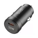 Budi CC602TB 33W Mini Car Charger – Compact Fast Charging Adapter Only with High Power Output for Smartphones, Tablets and USB Devices