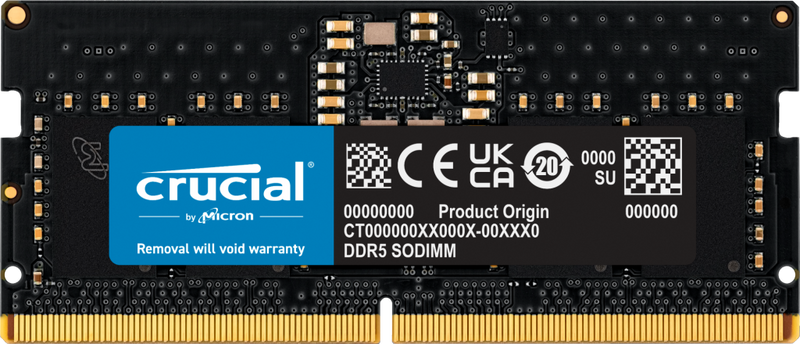 Crucial Laptop RAM DDR5 8GB 4800 - CT8G48C40S5
