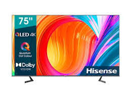 "Hisense 75-Inch 4K QLED Smart TV (75Q6N) – Q6 Series, Dolby Vision, VIDAA OS, Voice Remote"