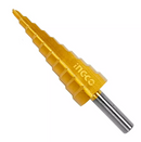 Ingco Step Drill Bit AKSDS42203 – HSS 4–22mm Titanium Coated Step Bit for Metal, Wood &amp; Plastic