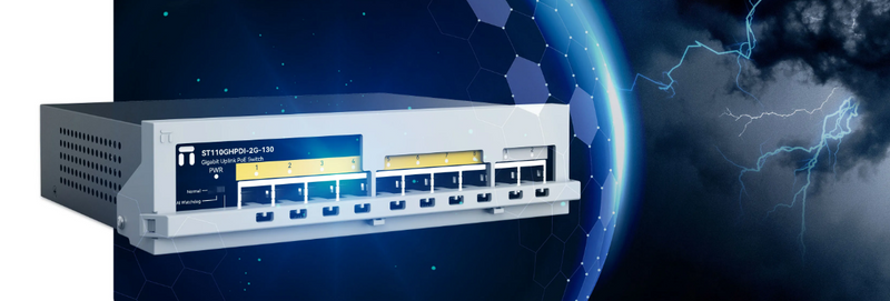 Netis ST110GHPDI-2G-130 - 8-Port PoE+ Industrial Switch, 130W, 2 Gigabit Uplink Ports