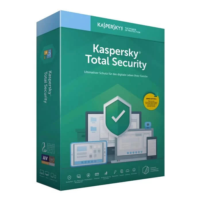 Kaspersky Total Security; 3 Devices + 1 License for Free for 1 Year ...