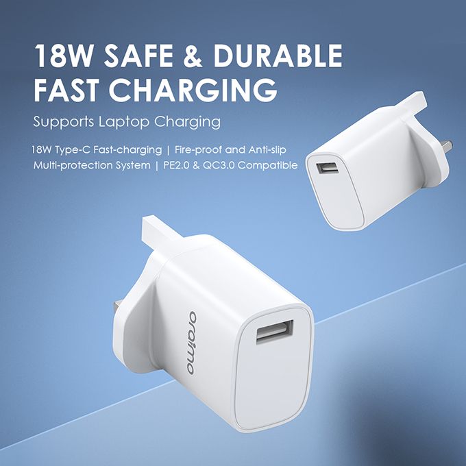 oraimo Cannon 2 Pro 18W Fast Charging Charger Kit - OCW-U97S