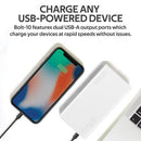 Promate 10000mAh Compact Smart Charging Power Bank with Dual USB Output (Bolt-10)