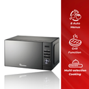 Ramtons RM 682 20L Digital Microwave With Grill – Sleek Black Glass Design, Perfect for Fast & Even Cooking