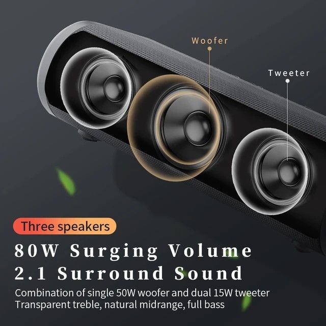 Cyboris T9 Spacecraft Series 80W High Power DSP Subwoofer Wireless Portable TWS Outdoor Bluetooth Speaker Subwoofer Audio System