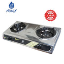Nunix SC-002 2-Burner Table Top Gas Cooker Stainless Steel
