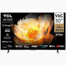 TCL 50T6C 50 Inch QLED Smart TV – 4K UHD, Google TV, HDR, Voice Control&nbsp;