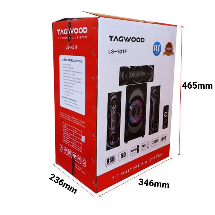 Tagwood 631F 3.1CH Subwoofer Bluetooth Cinema Home theater Hi-Fi Speaker System
