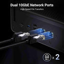 UGREEN NASync DXP6800 Pro 6-Bay NAS – Intel Core i5, 8GB DDR5, 128GB SSD, 10GbE, 8K HDMI – CM720 Network Attached Storage