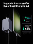 UGREEN Nexode Pro 100W GaN Fast Charger (UK) – 3-Port USB-C, 1.5M 100W Cable – Grey | UG-25875 X757