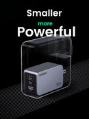 UGREEN Nexode Pro 100W GaN Fast Charger (UK) – 3-Port USB-C, 1.5M 100W Cable – Grey | UG-25875 X757