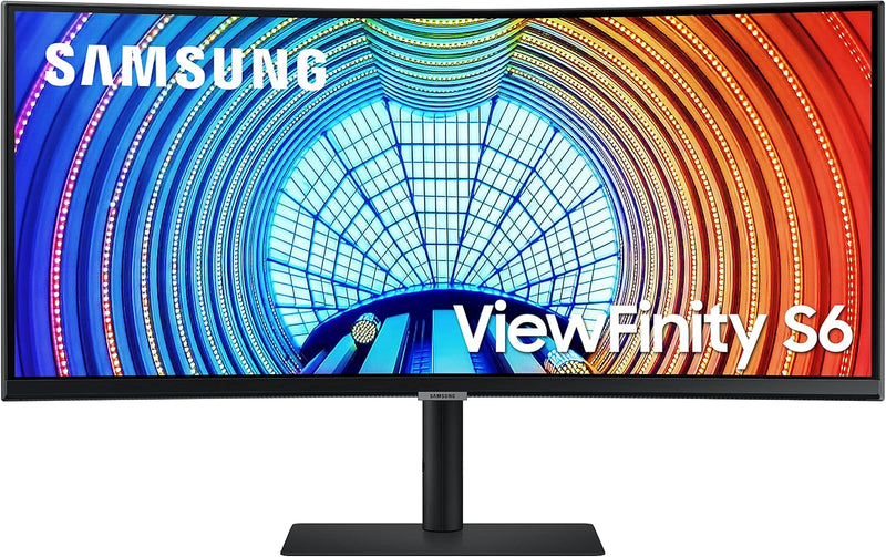 Samsung S6 ViewFinity 34" Ultra‑Wide WQHD Monitor