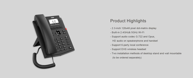 Fanvil X301W Entry Level IP Phone + WiFi