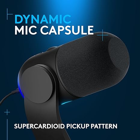 Logitech YETI GX Dynamic RGB Gaming Microphone