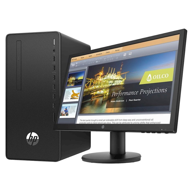 HP 290 G4 Micro Tower PC, Intel Core i5-10500, 4GB RAM, 1TB HDD, DOS, 21" Inch Monitor - 1C6W9EA