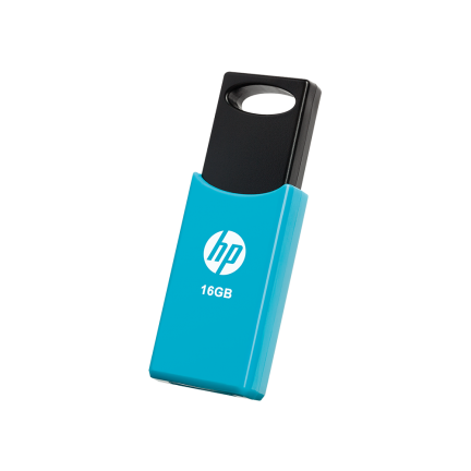 HP 16GB v212 USB 2.0 Metallic Flash Drive - Light Blue (HPFD212LB-16)