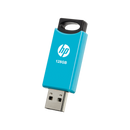 HP 128GB v212 USB 2.0 Metallic Flash Drive - Light Blue (HPFD212LB-128)