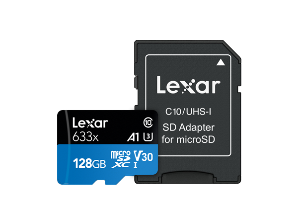 Lexar 128GB High-Performance 633x microSDHC/microSDXC UHS-I Card (LSDMI128BB633A)