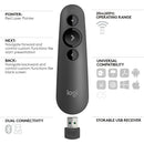 Logitech R500 Bluetooth and USB Laser Presentation Remote