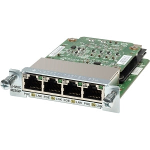 Cisco EHWIC-4SG Four Port 10/100/1000 Ethernet Switch Interface Card
