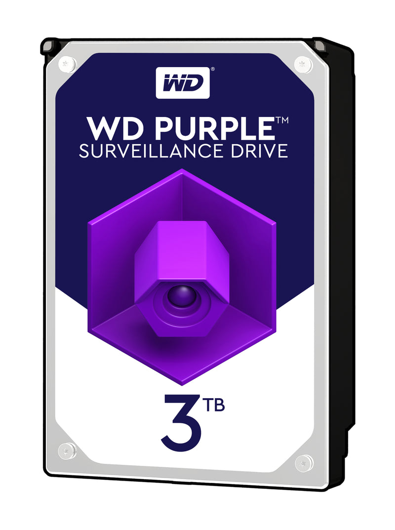 WD Purple Surveillance Hard Drive - 3 TB, 64 MB, 5400 rpm