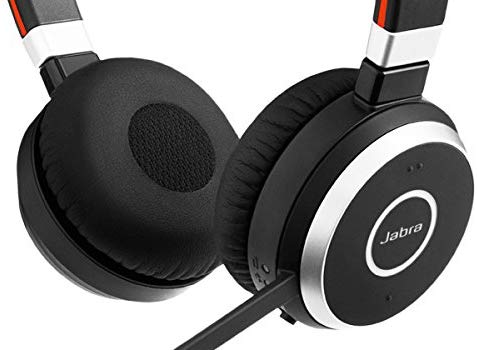 Jabra Evolve 65 MS Wireless Headset, Stereo - Includes Link 370 USB Adapter, Advanced Noise-Cancelling - 6599-823-309 