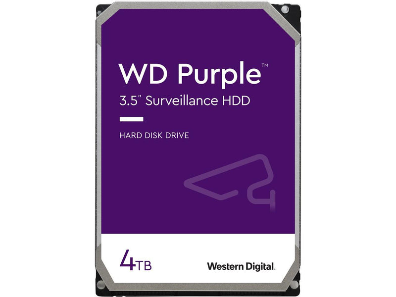 WD Purple Surveillance Hard Drive - 4 TB, 64 MB, 5400 rpm