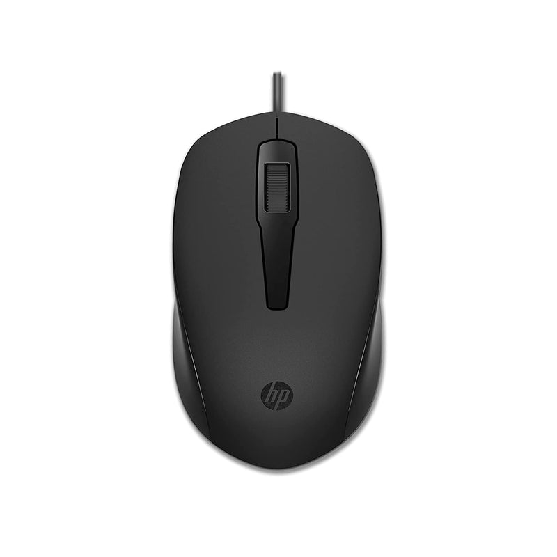 HP 150 USB Wired Mouse - Elegant Ergonomic Design, 1600 DPI Optical Tracking, USB Plug & Play - 240J6AA