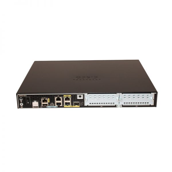 Cisco ISR4321/K9 4321 Integrated Service Router - Aggregate Throughput 50 Mbps to 100 Mbps, Total onboard WAN or LAN 10/100/1000 ports 2, RJ-45-based ports 2