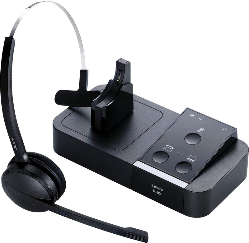 Jabra PRO 9450 Mono Midi-Boom (9450-25-507-101) - Professional Wireless Communication Headset (DECT+USB)