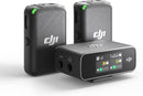 DJI Mic Wireless Lavalier Microphone - 250m Range, 15-Hour Battery, Noise Cancellation, Wireless Microphone for PC, iPhone, Andriod, Record Interview, Vlogs