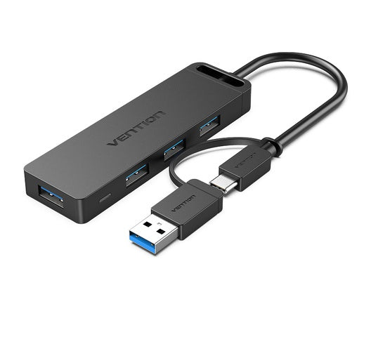 VENTION 4-PORT USB 3.0 HUB WITH TYPE C & USB 3.0 2-IN-1 INTERFACE 0.15 METER