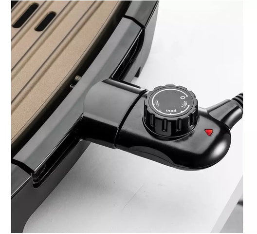 George Foreman 25850 Smokeless BBQ Grill - Easy grip handle, Removable plates