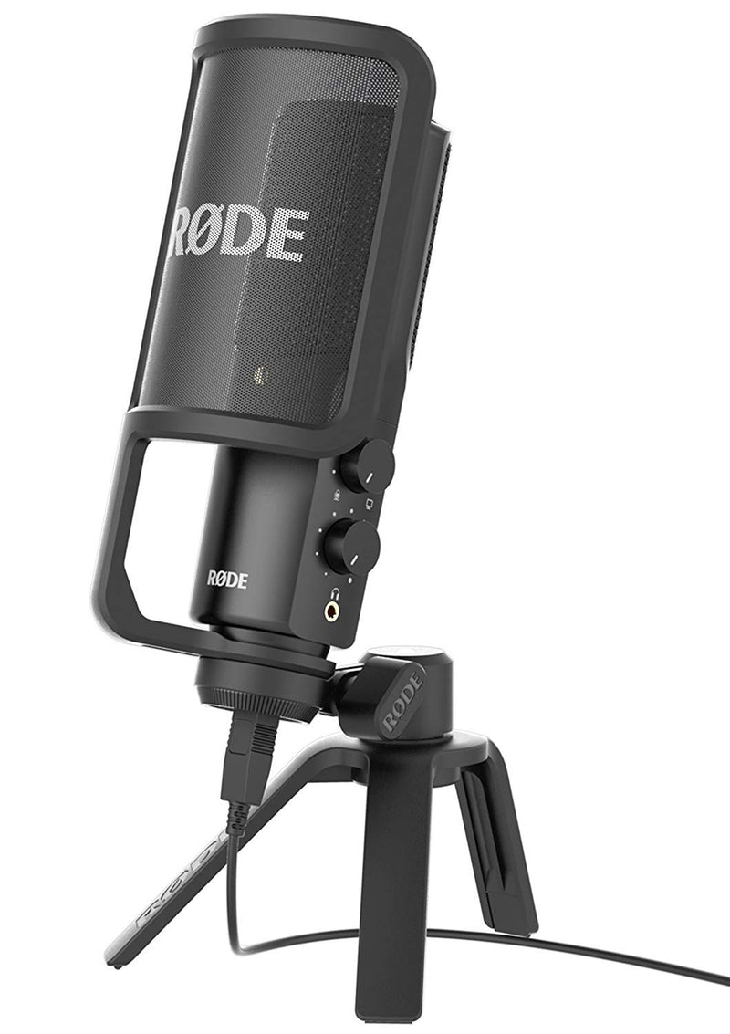 Rode NT-USB USB Condenser Microphone - High-power headphone output for zero-latency