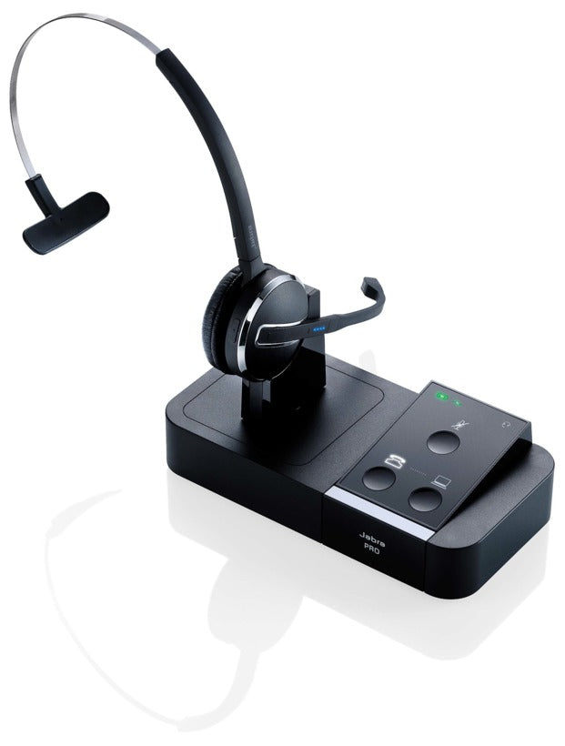 Jabra PRO 9450 Mono Flex-Boom (9450-25-707-101) - Wireless Headset (DECT+USB) for Deskphone & Softphone