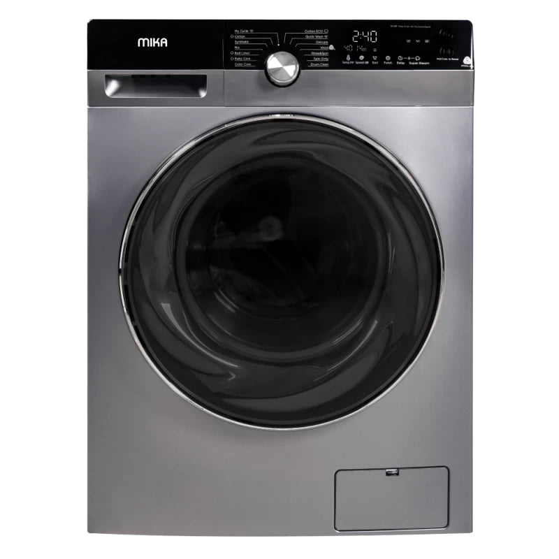 Mika MWAFS3212DS 12Kgs Front Load Washing Machine - Fully Automatic,  Spin Speed: 1400 RPM